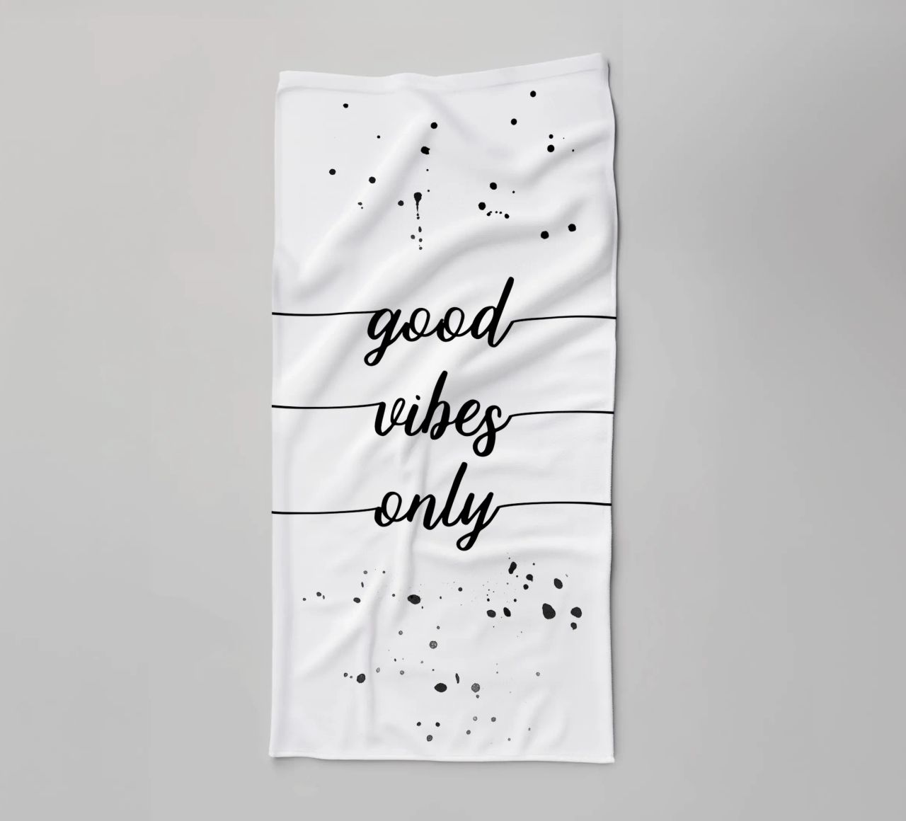 TEXT ART Good vibes only toalla de baño de Melanie Viola