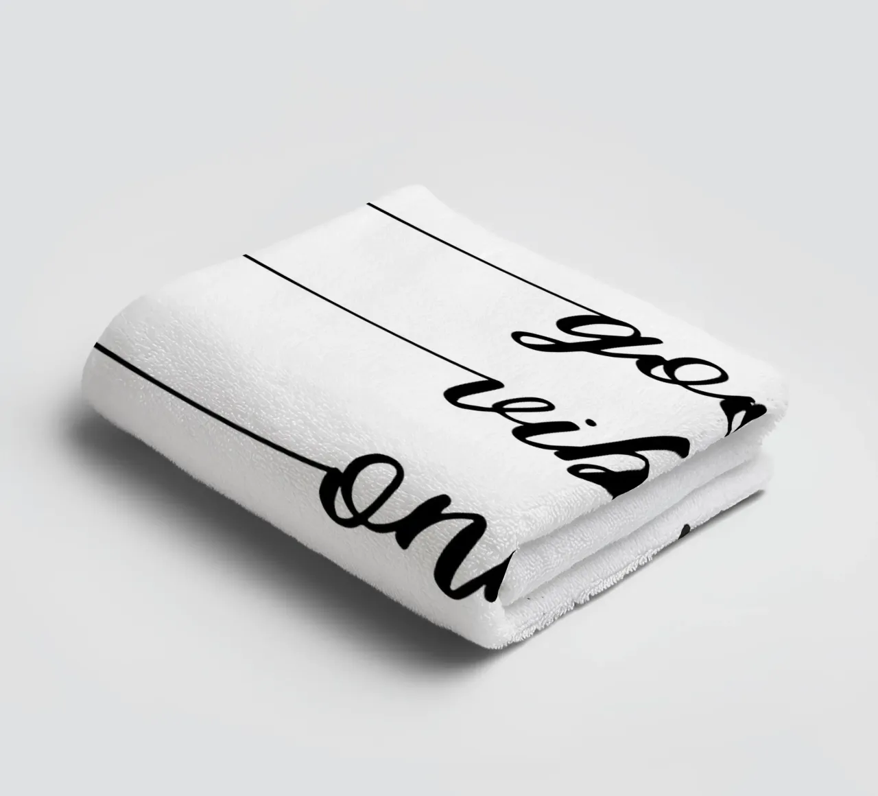 TEXT ART Good vibes only asciugamano da bagno da Melanie Viola