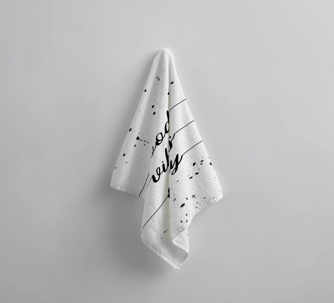 TEXT ART Good vibes only toalla de baño de Melanie Viola