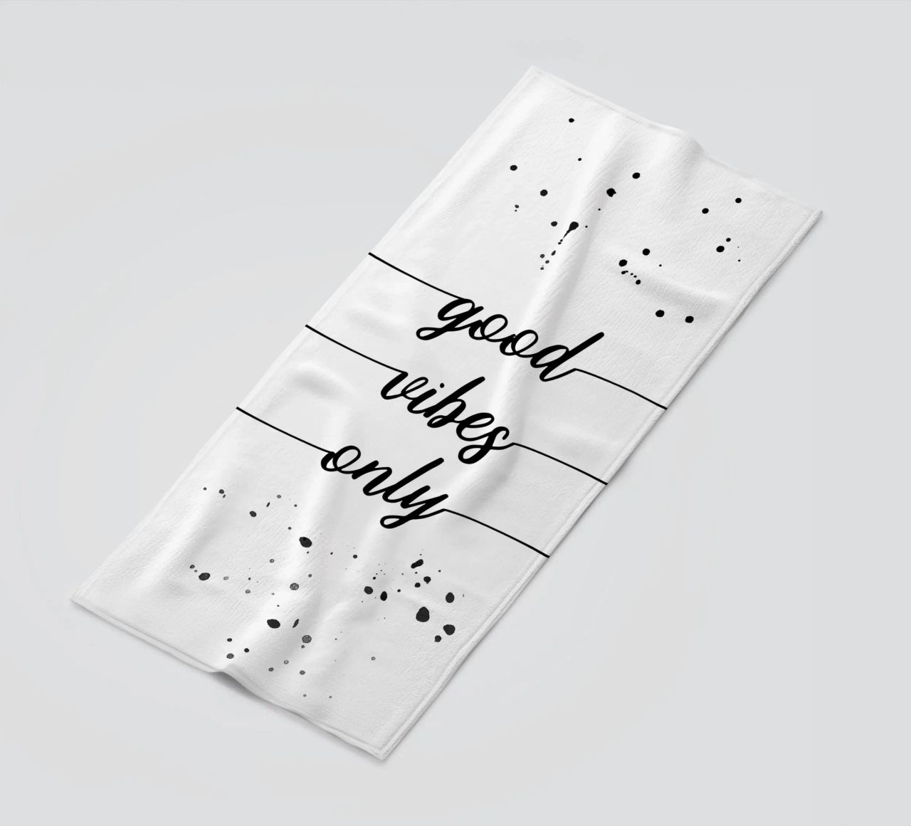 TEXT ART Good vibes only telo mare da Melanie Viola
