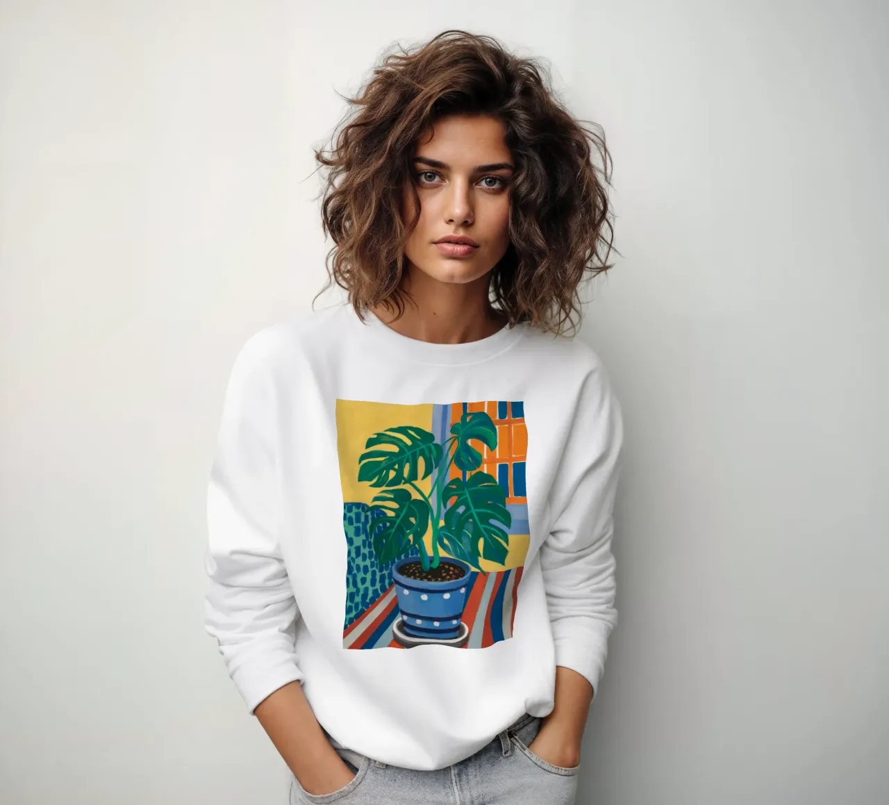 Monstera a pois felpa da Fable Tempa