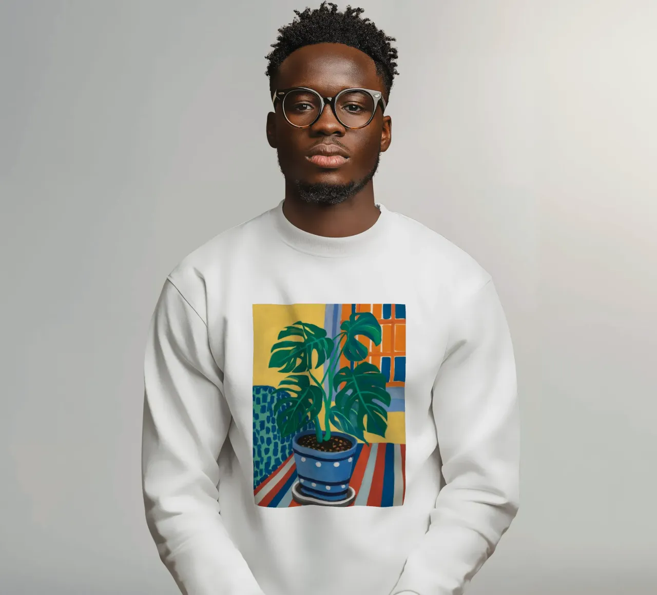 Monstera a pois felpa da Fable Tempa