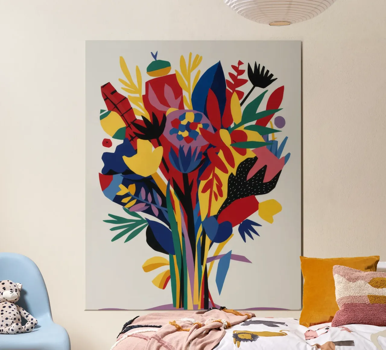Abstract Floral Eruption poster by Tiga Bersama
