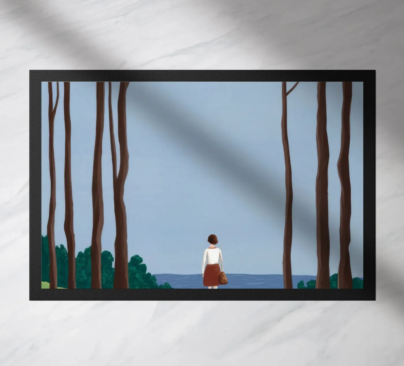 Forest Path Solitude deurmat van Muse Artworks