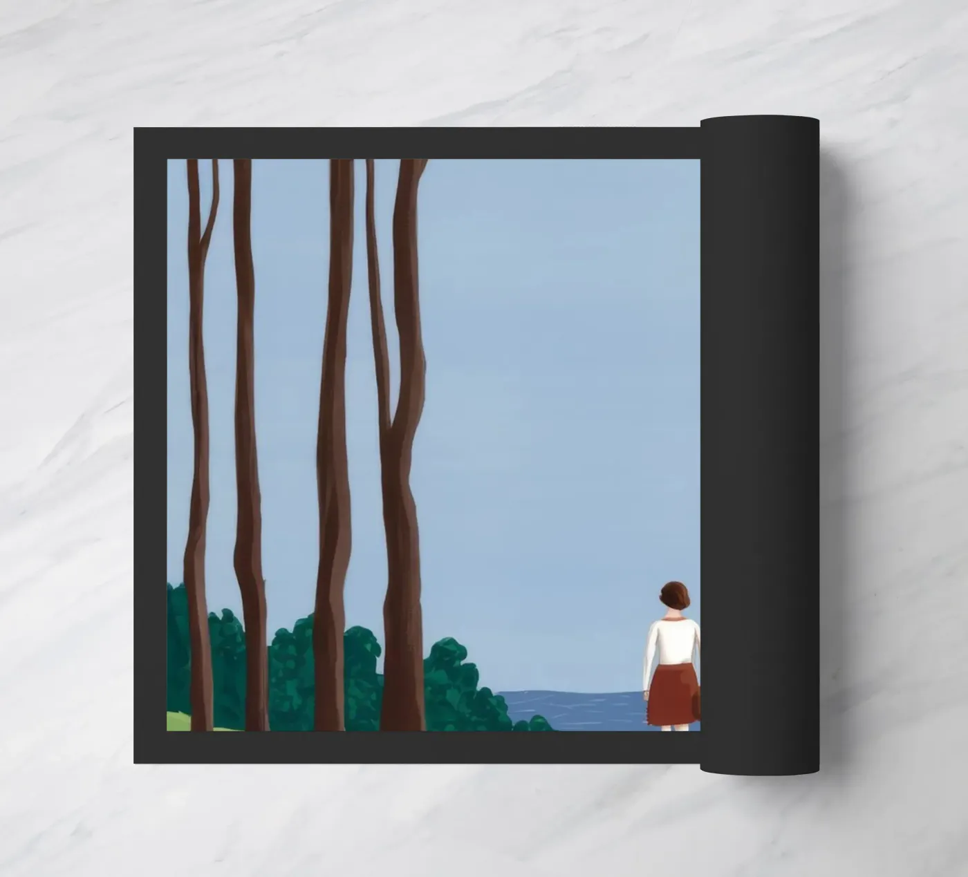 Forest Path Solitude deurmat van Muse Artworks