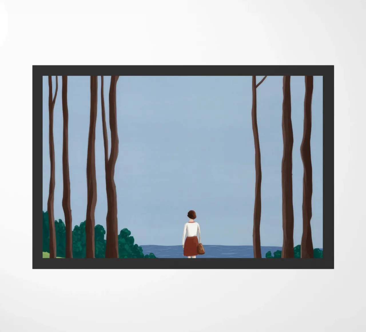 Forest Path Solitude doormat by Muse Artworks