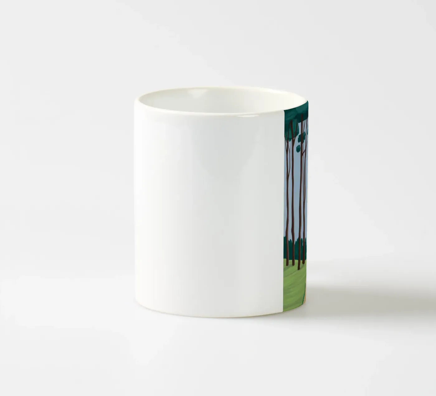 Forest Path Solitude ceramic mug by Muse Artworks