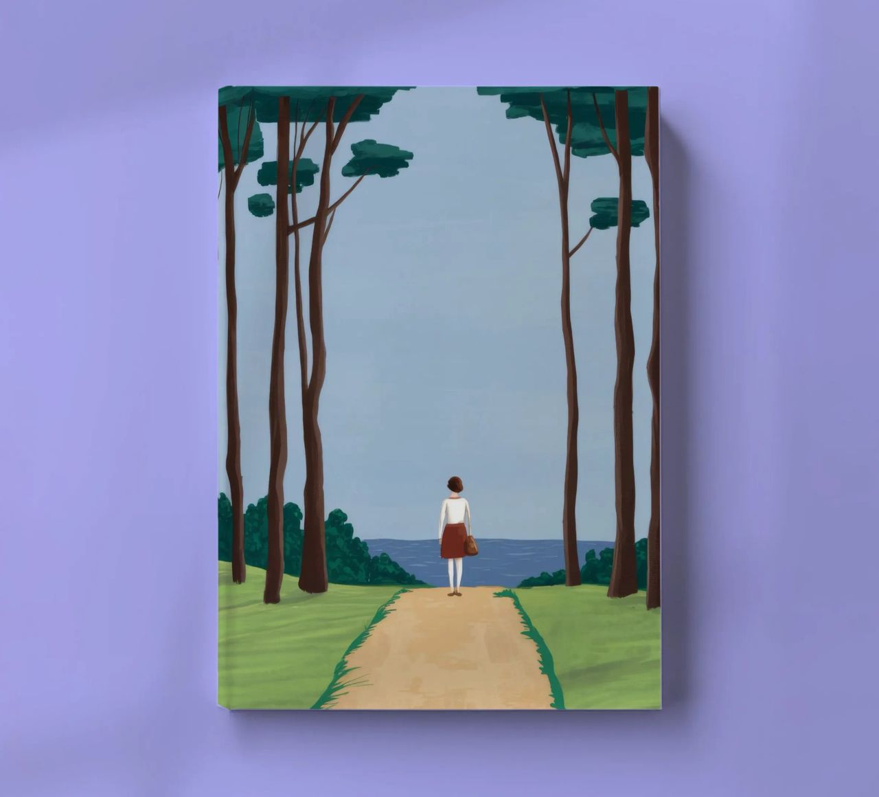Forest Path Solitude notebook by Muse Artworks