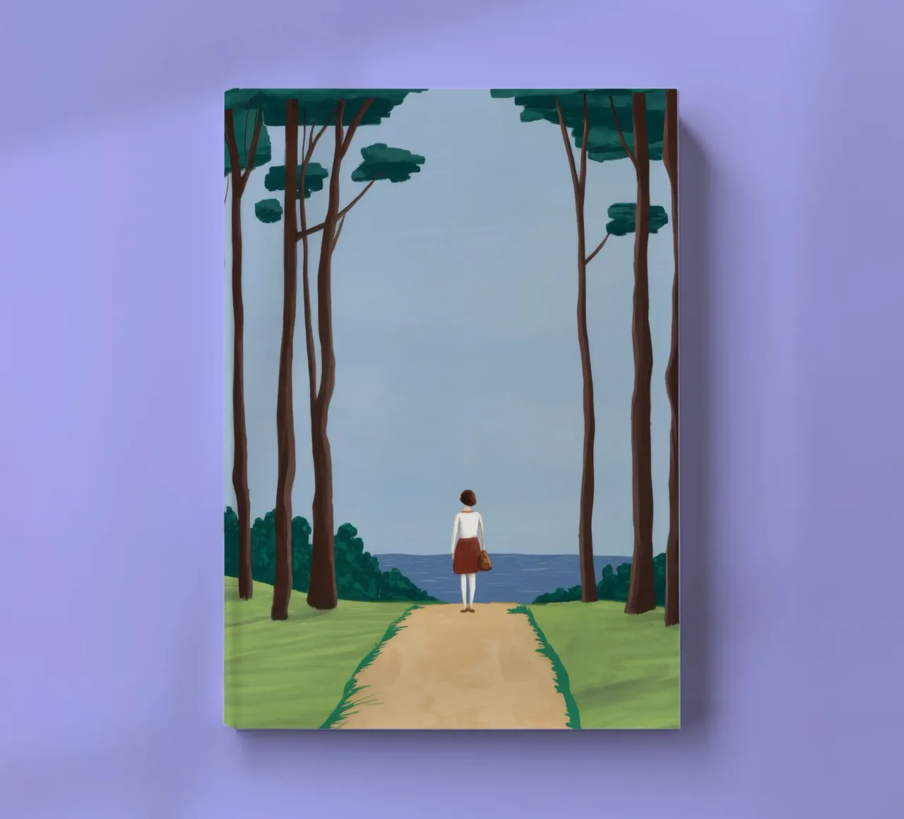 Waldweg Einsamkeit Notizbuch von Muse Artworks