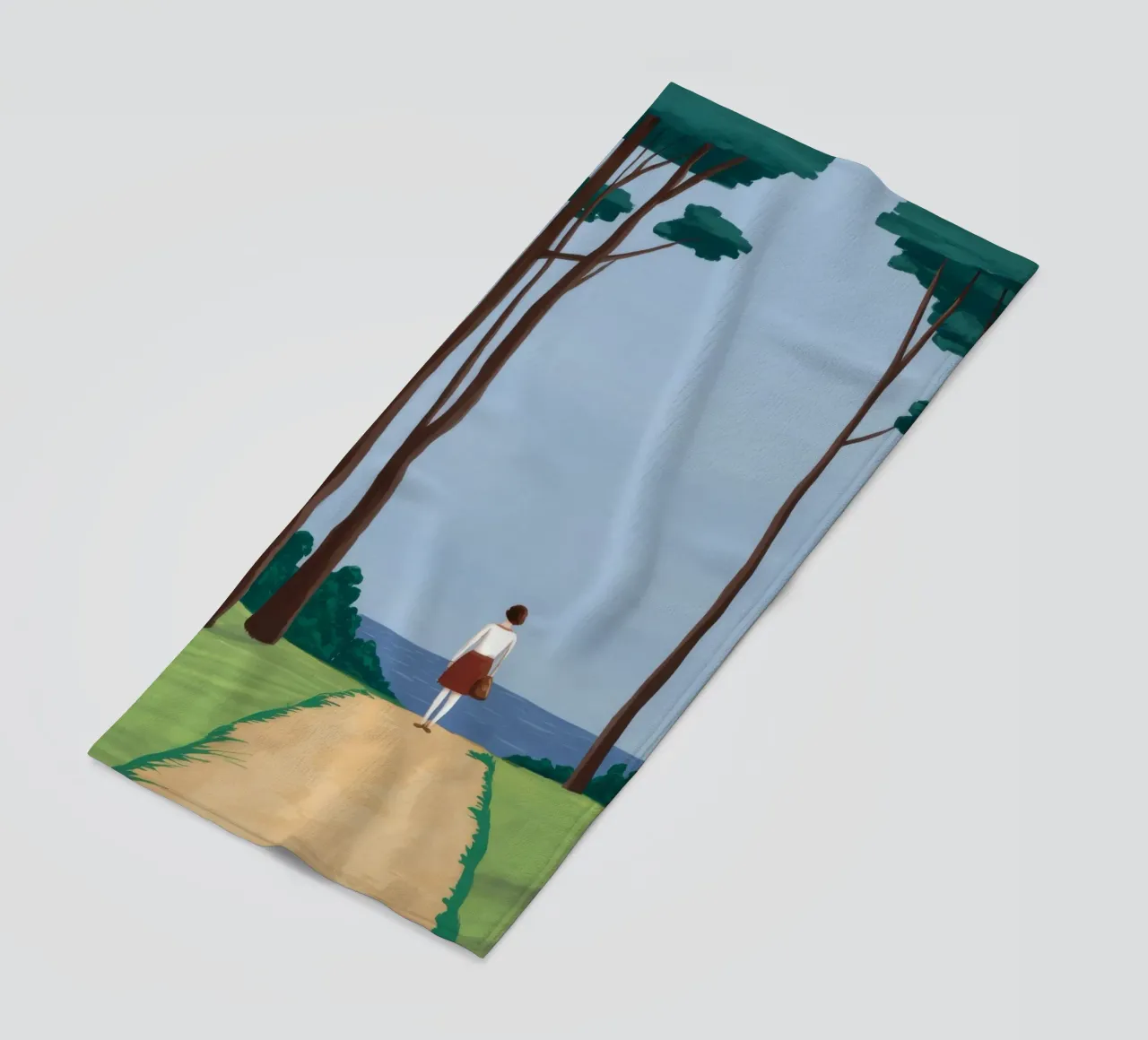 Forest Path Solitude telo mare da Muse Artworks