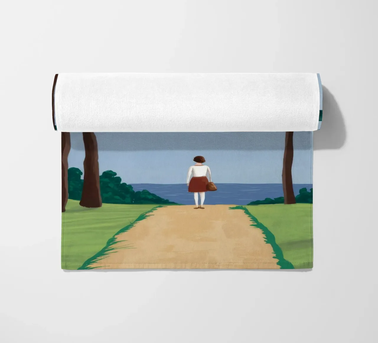 Forest Path Solitude telo mare da Muse Artworks