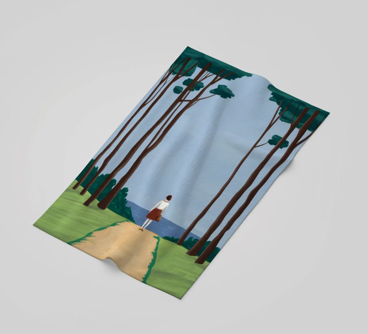 Forest Path Solitude telo mare da Muse Artworks