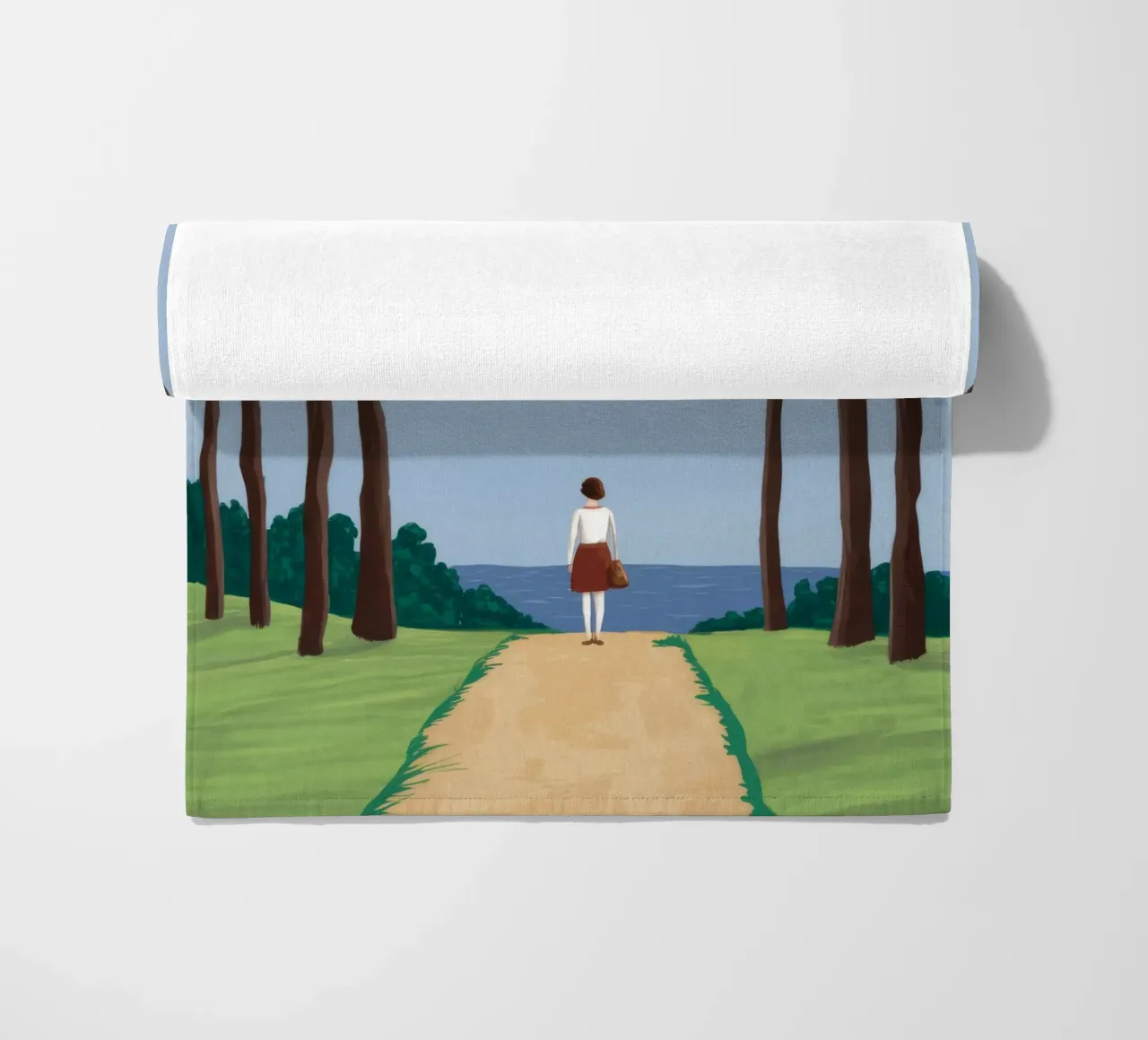 Forest Path Solitude telo mare da Muse Artworks