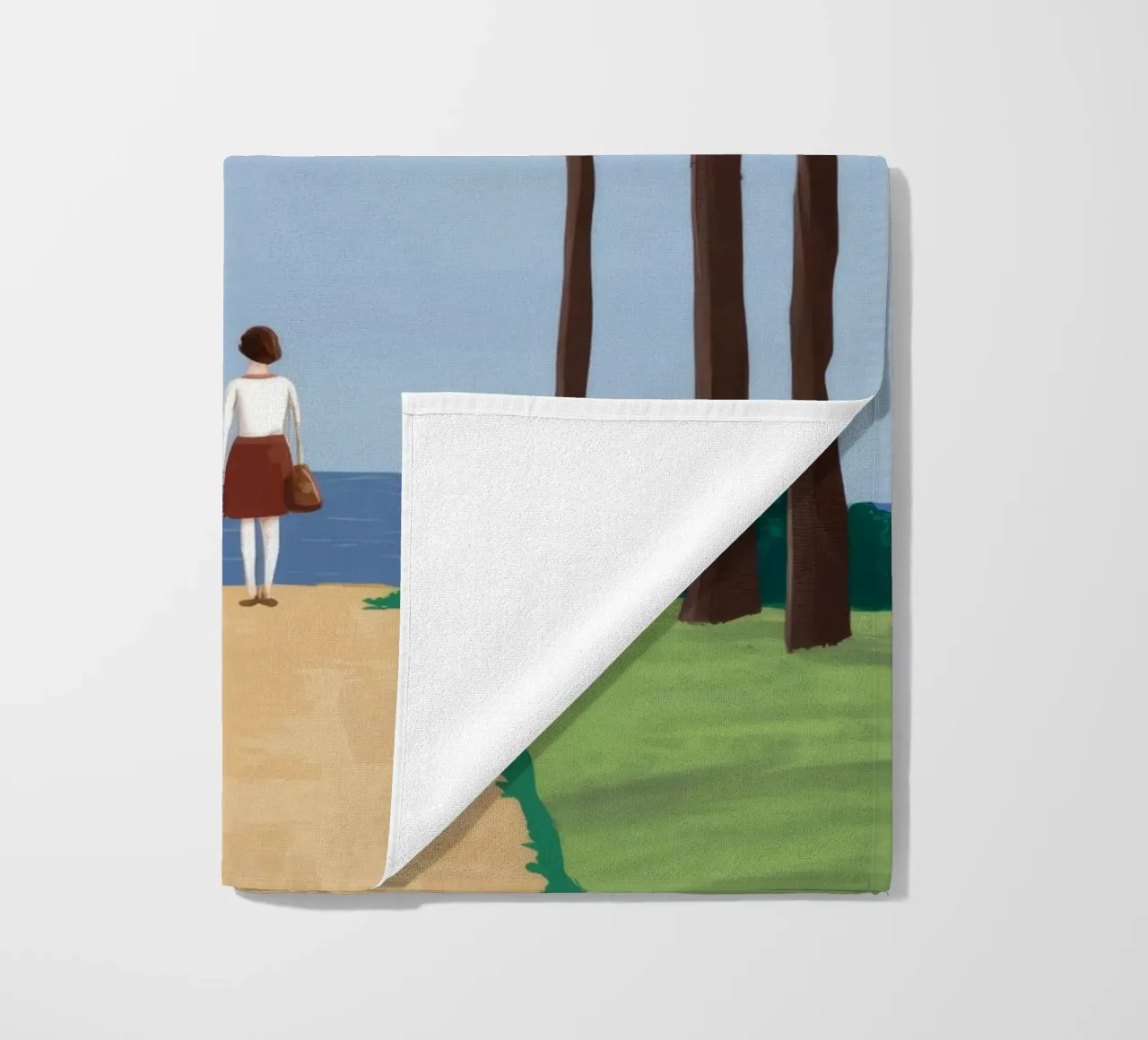 Forest Path Solitude telo mare da Muse Artworks