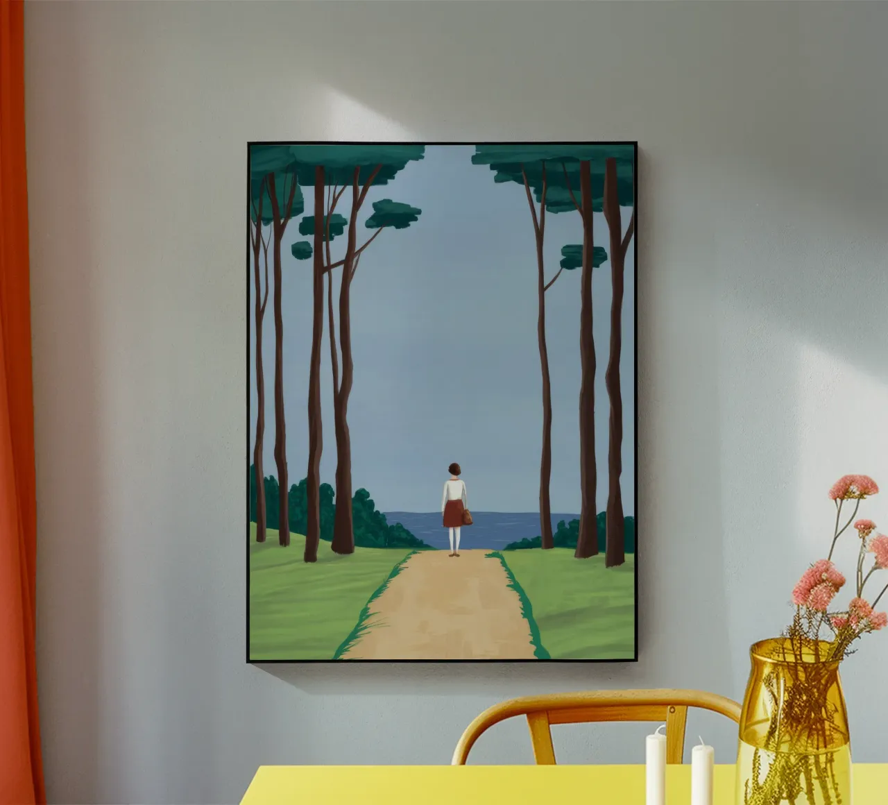 Forest Path Solitude acrylic glass by Muse Artworks