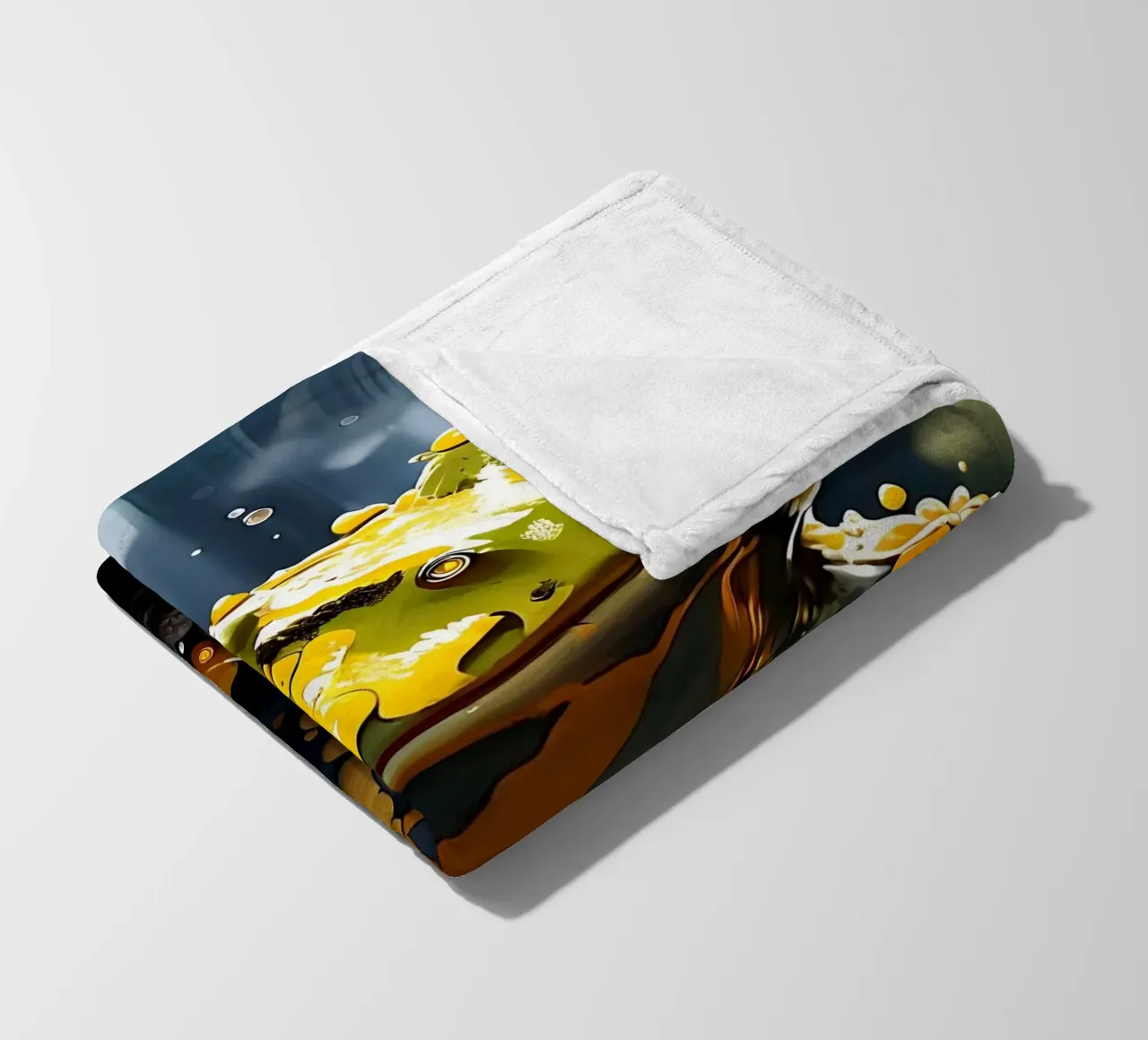 Stile_Rana_G_1 coperta in pile da Tierisch bunt by LK