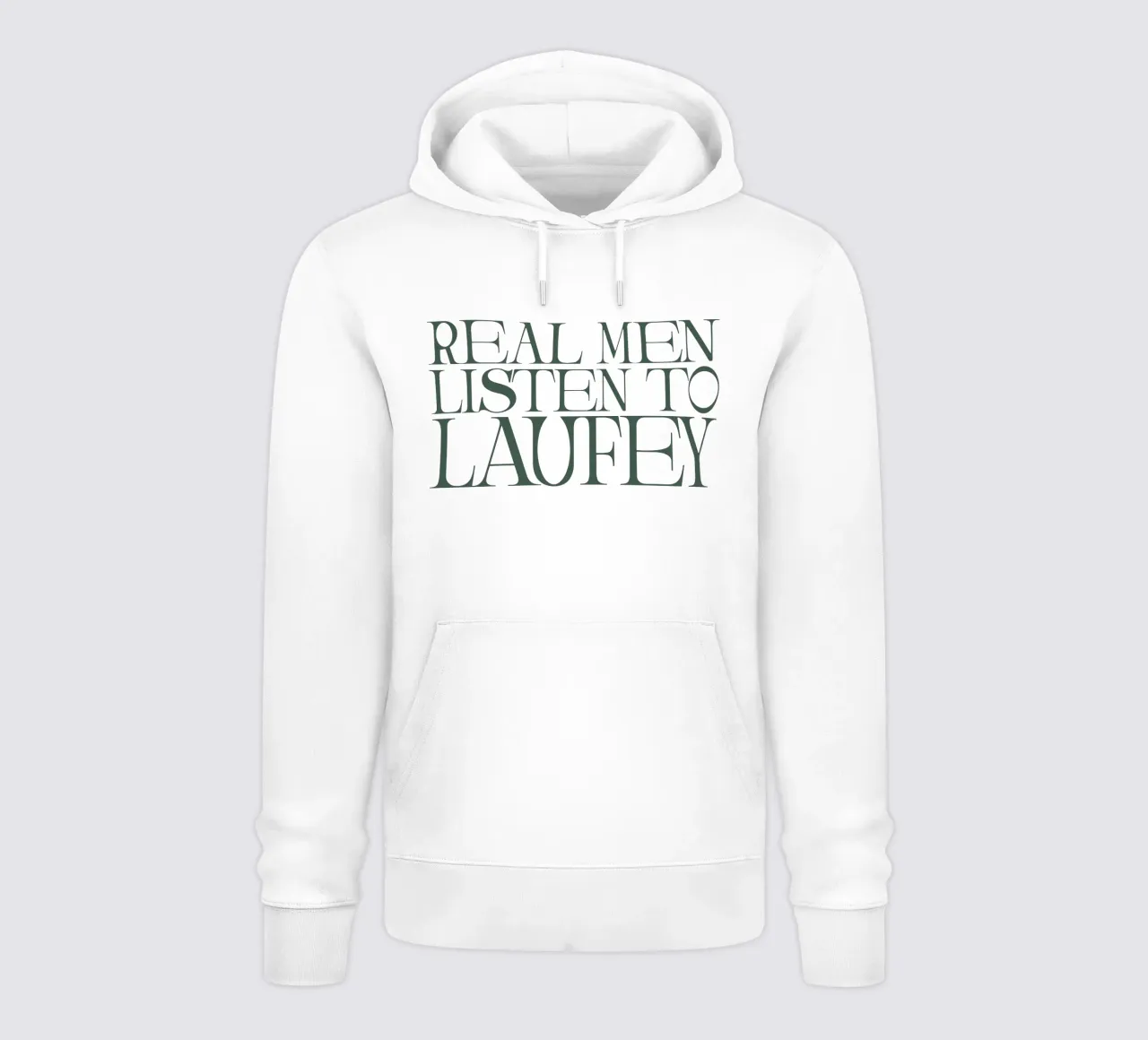 Laufey Real Men Listen To Lfy felpa con cappuccio da carleemiller