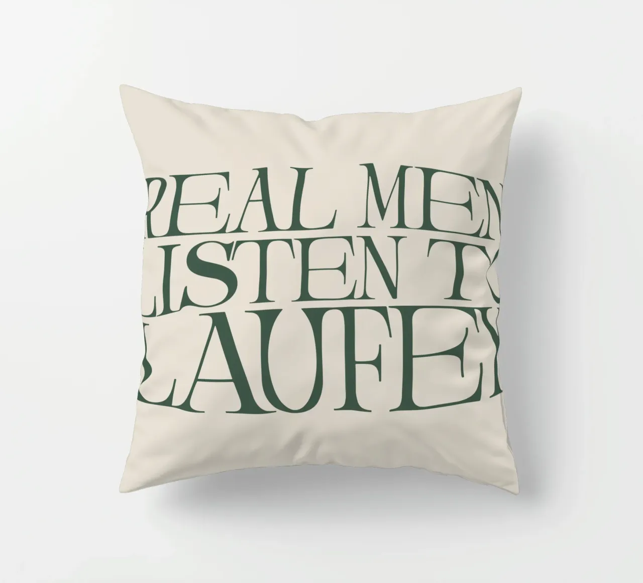Laufey Real Men Listen To Lfy cuscino da carleemiller