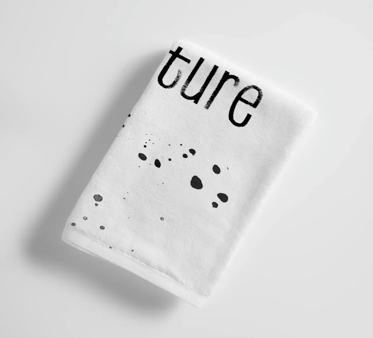 TEXT ART Every day is an adventure towel by Melanie Viola
