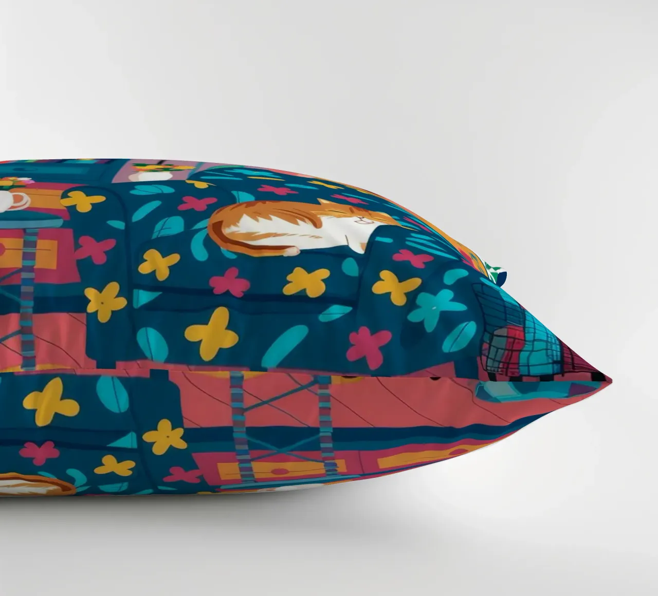 Leopard Print Reading Nook decorative cushion by FadeAura