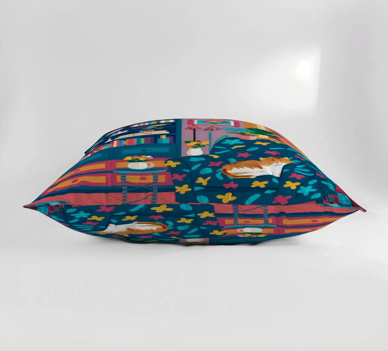 Leopard Print Reading Nook decorative cushion by FadeAura