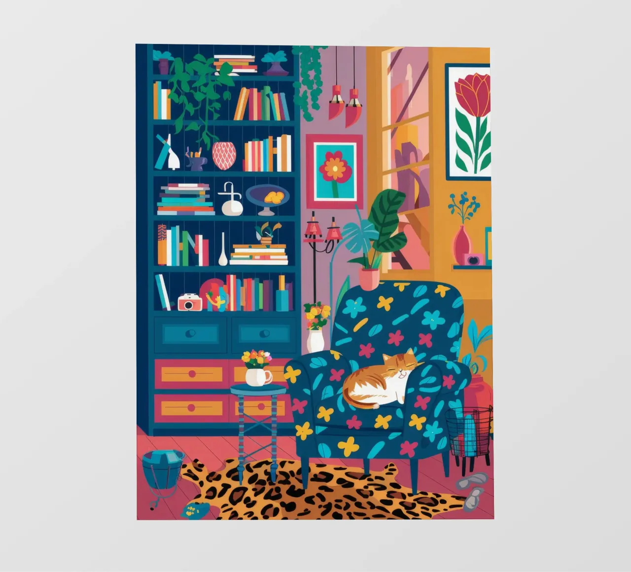 Leopard Print Reading Nook pvc cover by FadeAura