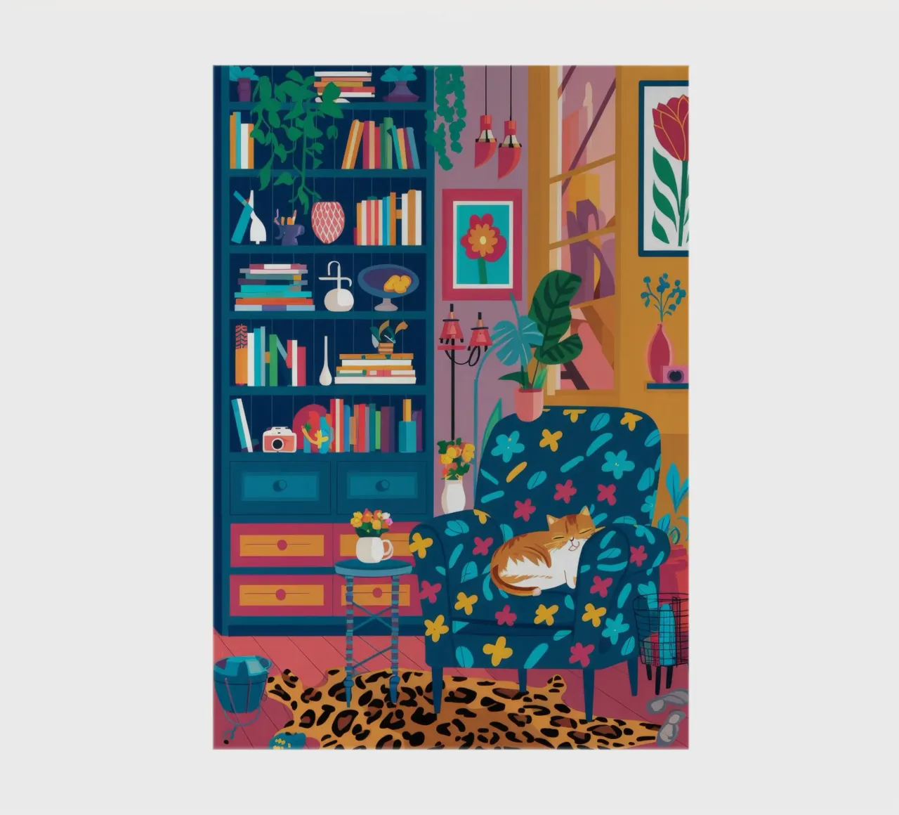 Leopard Print Reading Nook notebook by FadeAura