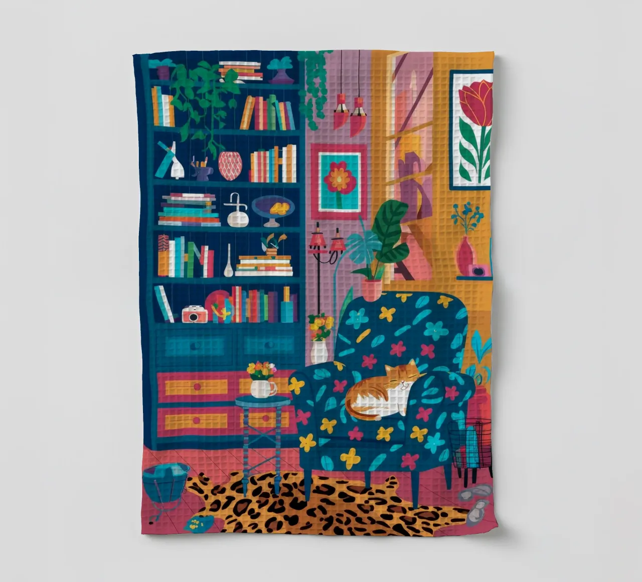 Coin lecture imprimé léopard torchon de FadeAura