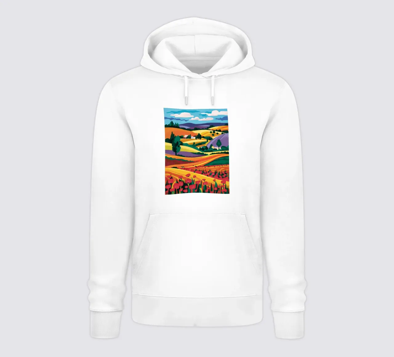 Campi di lavanda felpa con cappuccio da Muse Artworks