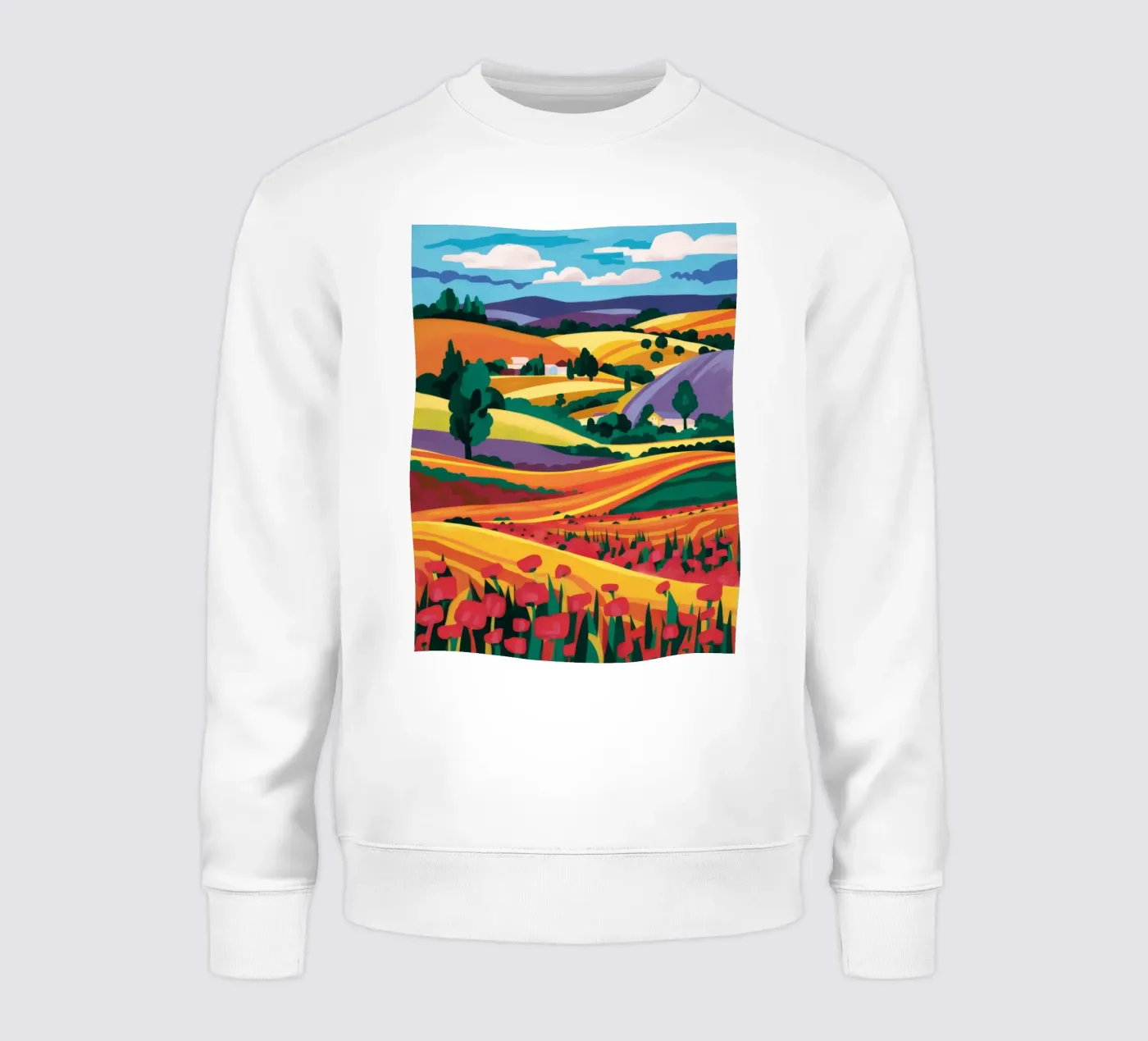 Campi di lavanda felpa da Muse Artworks