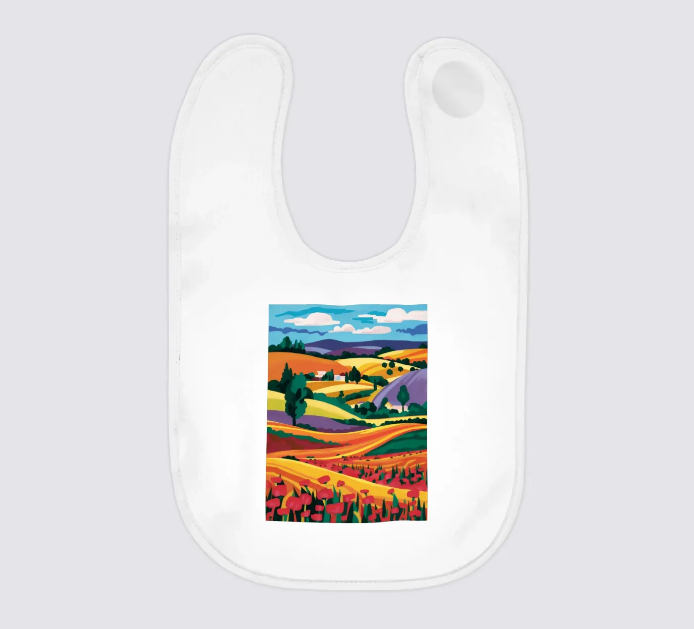 Campi di lavanda bavaglino da Muse Artworks