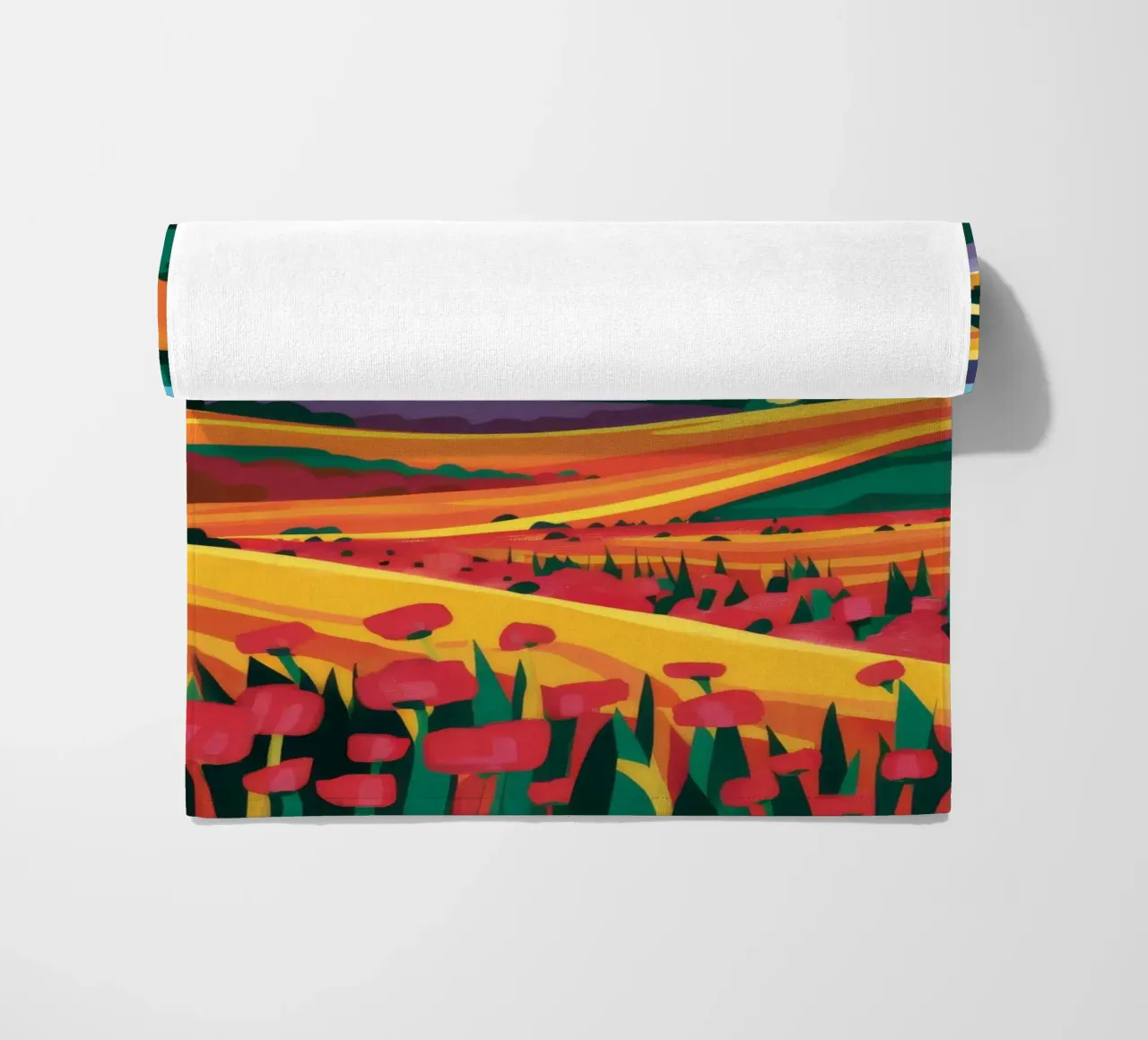 Campi di lavanda telo mare da Muse Artworks