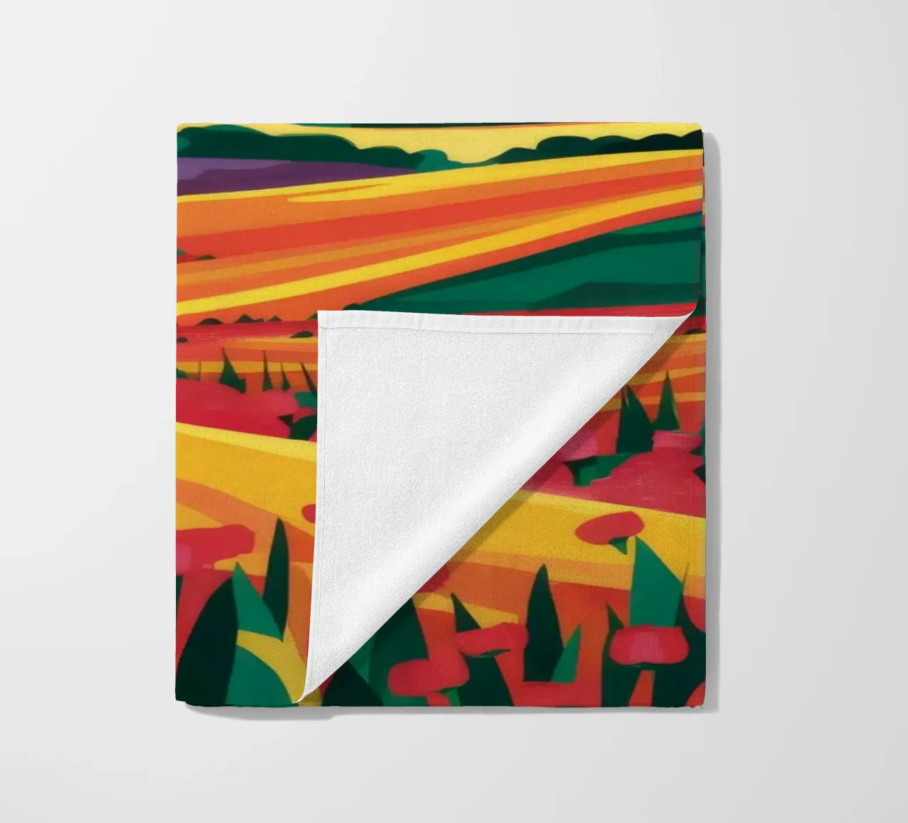 Campi di lavanda telo mare da Muse Artworks