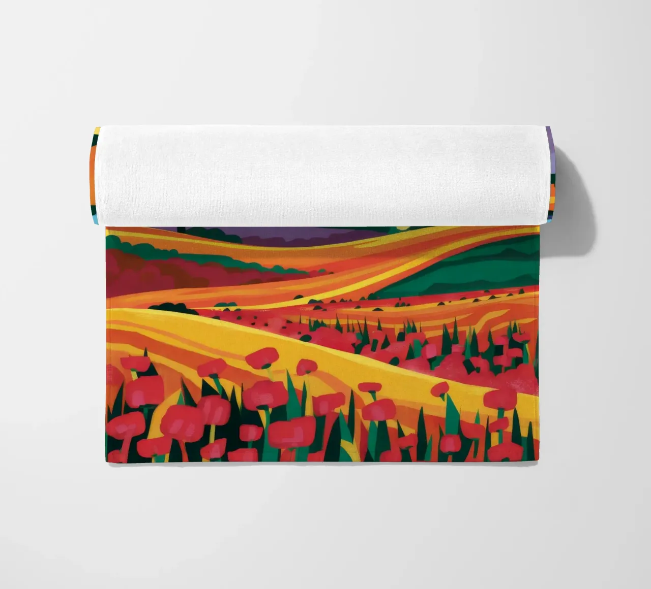 Campi di lavanda telo mare da Muse Artworks