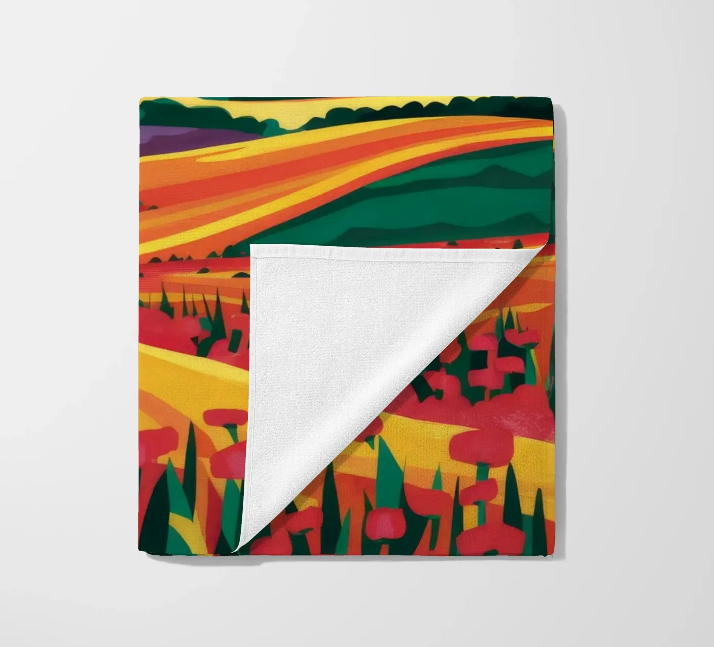 Campi di lavanda telo mare da Muse Artworks