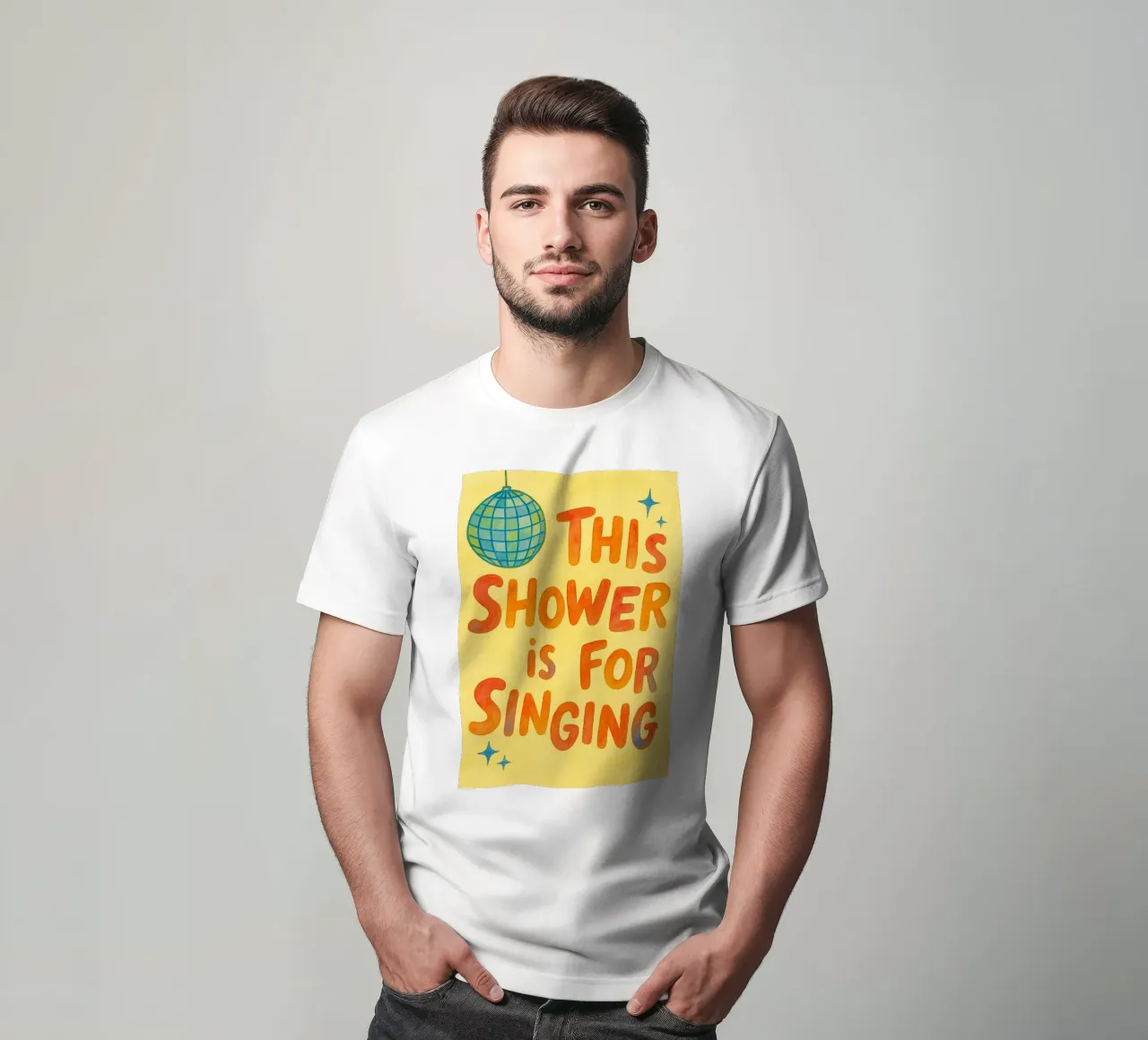 questa doccia è per cantare t-shirt da onelove