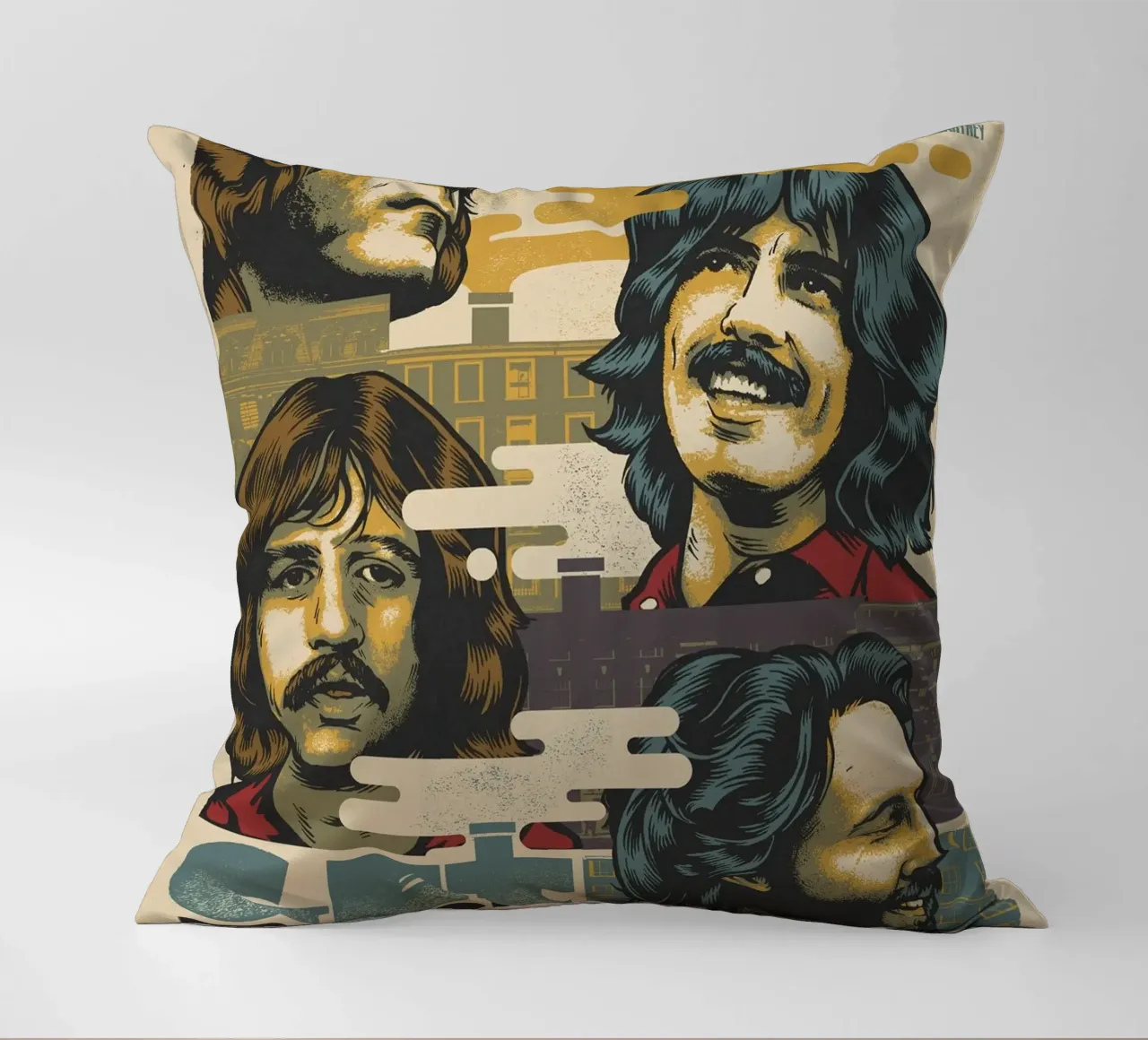 Una notte con i Beatles cuscino da nabcu