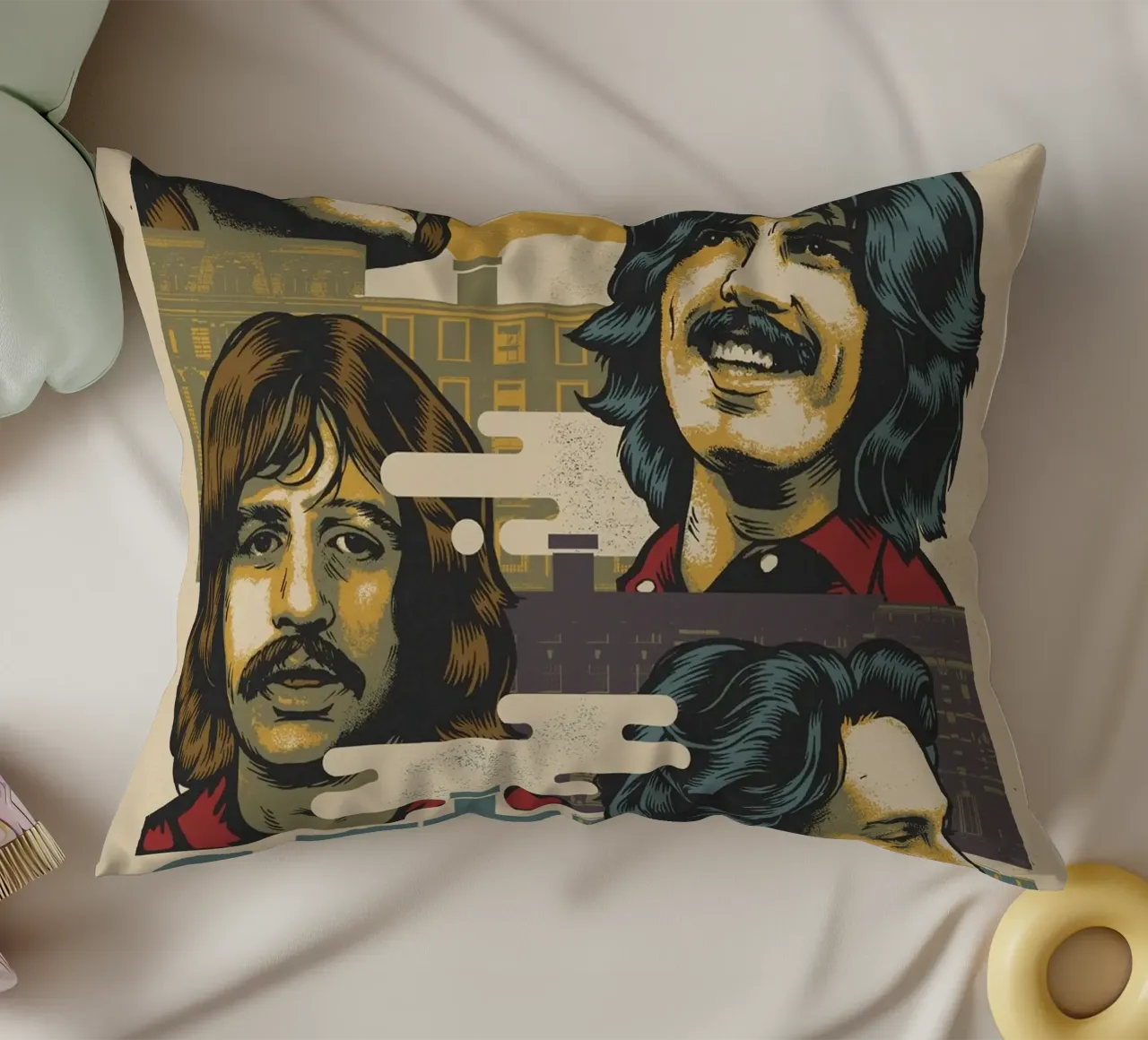 Una notte con i Beatles cuscino da nabcu