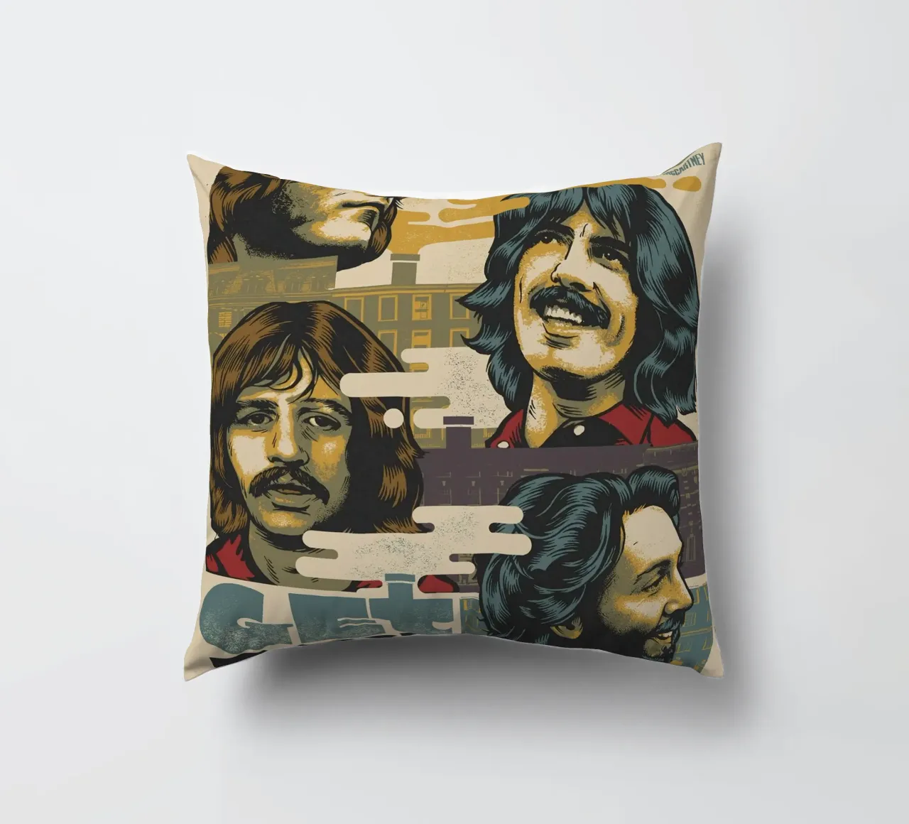 Una notte con i Beatles cuscino da nabcu