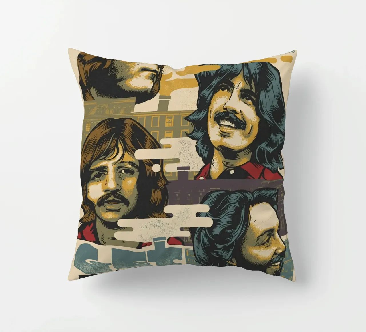 Una notte con i Beatles cuscino da nabcu