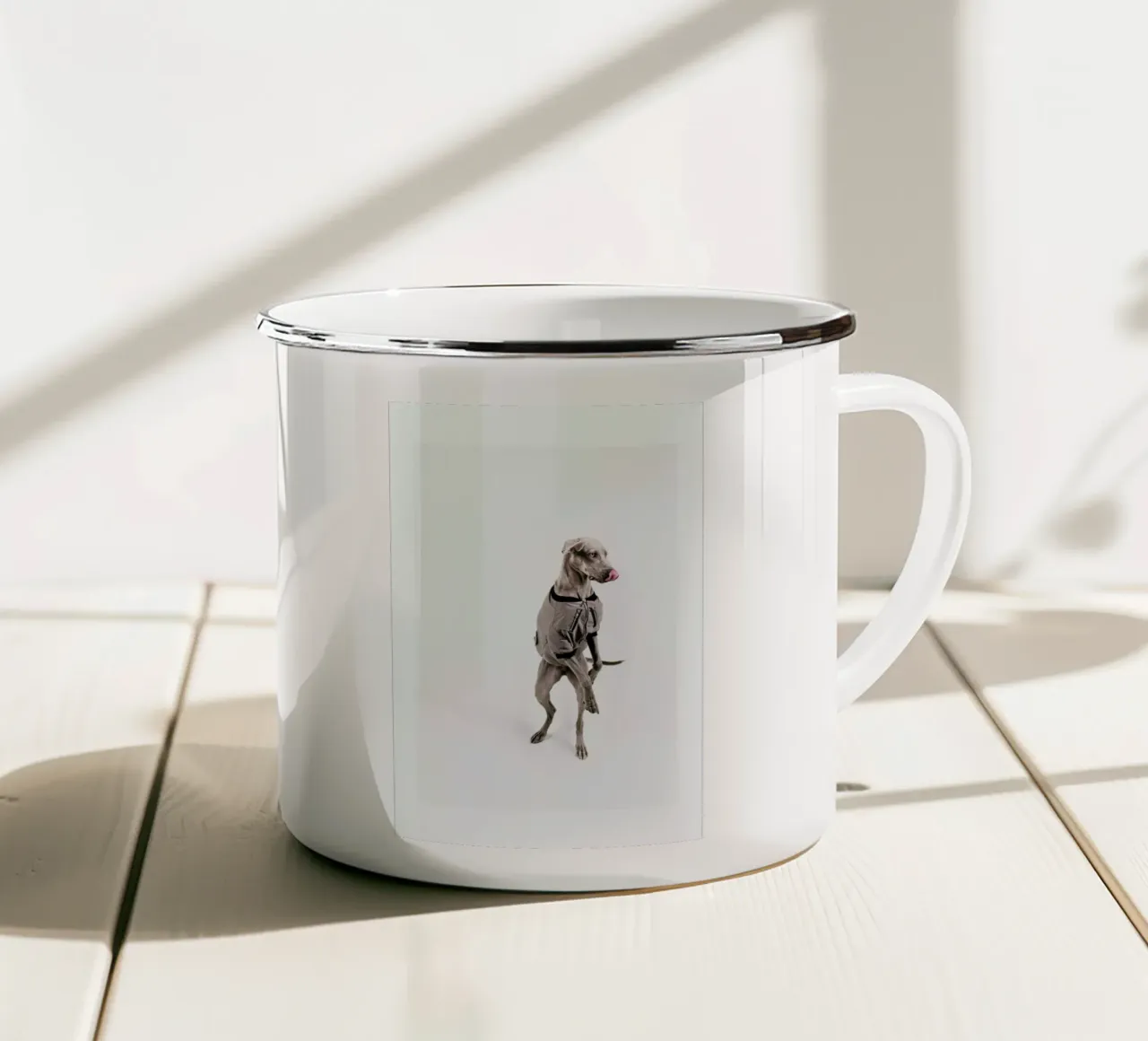 The Tailwaggers 6-2 tazza in smalto da Paul Aidan Perry