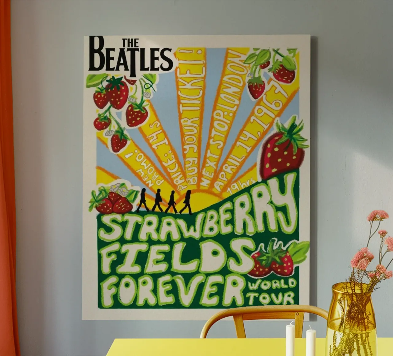 Let It Be Live canvas with Floater frame by nabcu