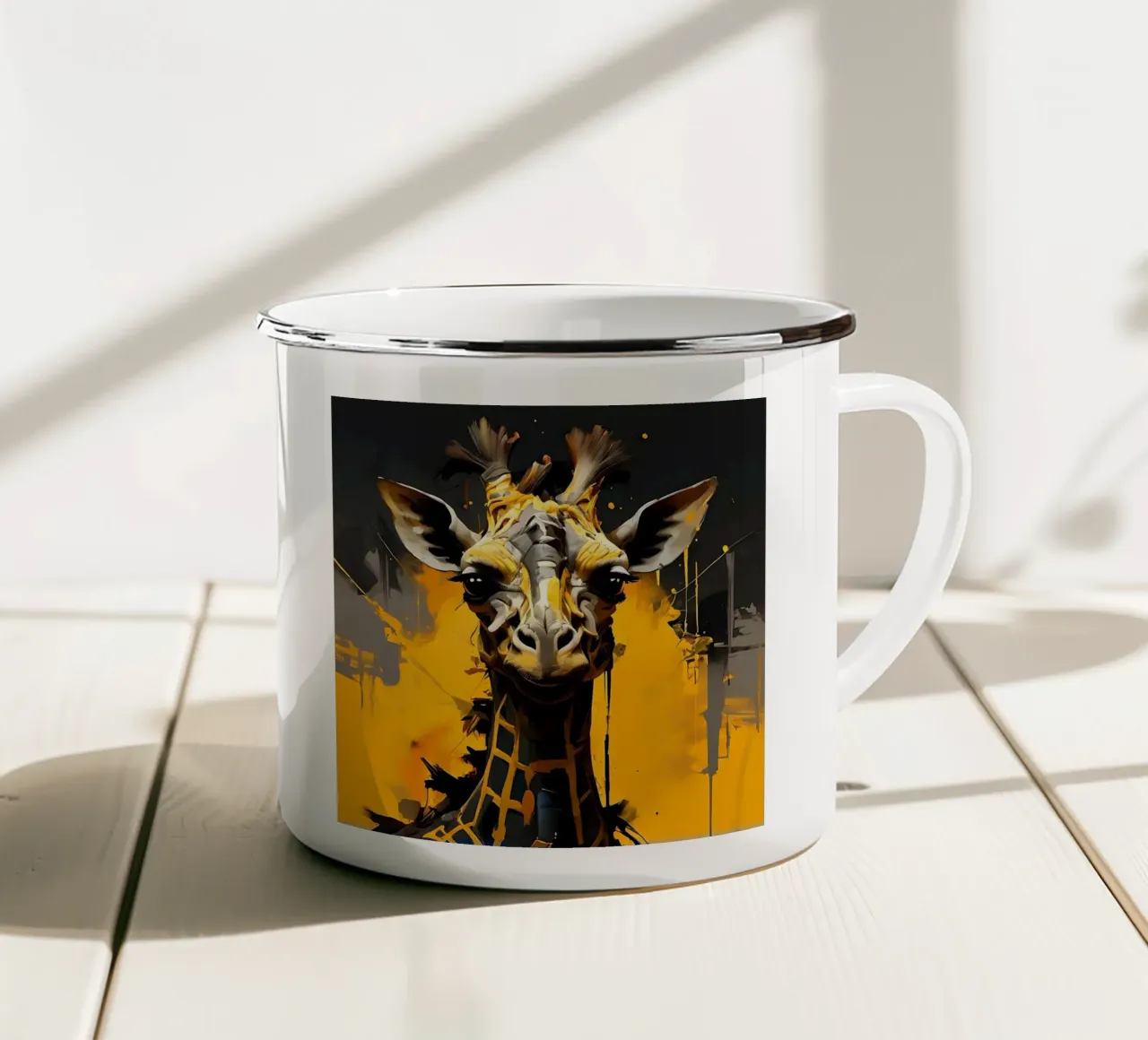 Giraffa_Stile_G_1 tazza in smalto da Tierisch bunt by LK