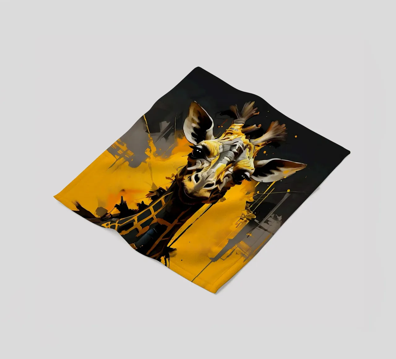 Giraffa_Stile_G_1 coperta in pile da Tierisch bunt by LK