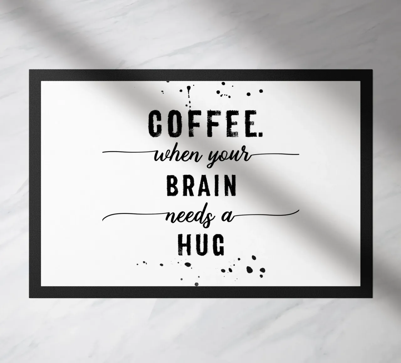 TEXT ART Coffee - when your brain needs a hug zerbino da Melanie Viola