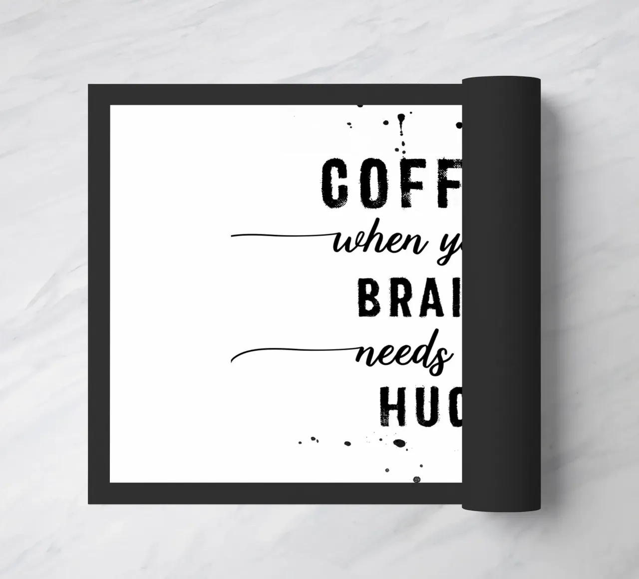 TEXT ART Coffee - when your brain needs a hug zerbino da Melanie Viola