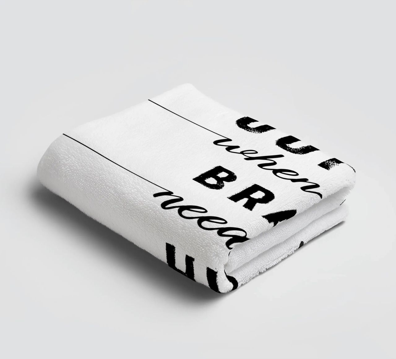 TEXT ART Coffee - when your brain needs a hug asciugamano da bagno da Melanie Viola