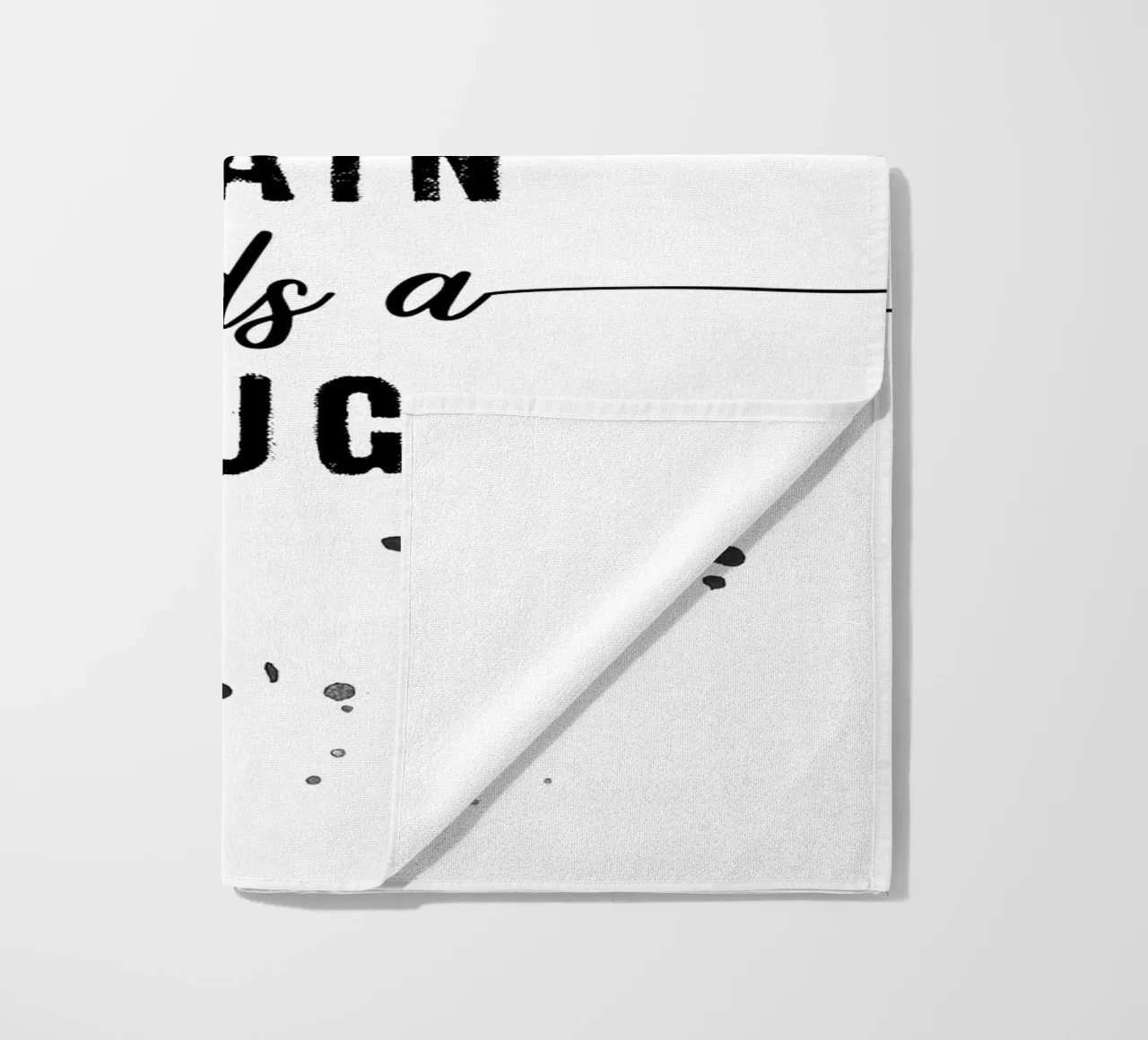 TEXT ART Coffee - when your brain needs a hug telo mare da Melanie Viola