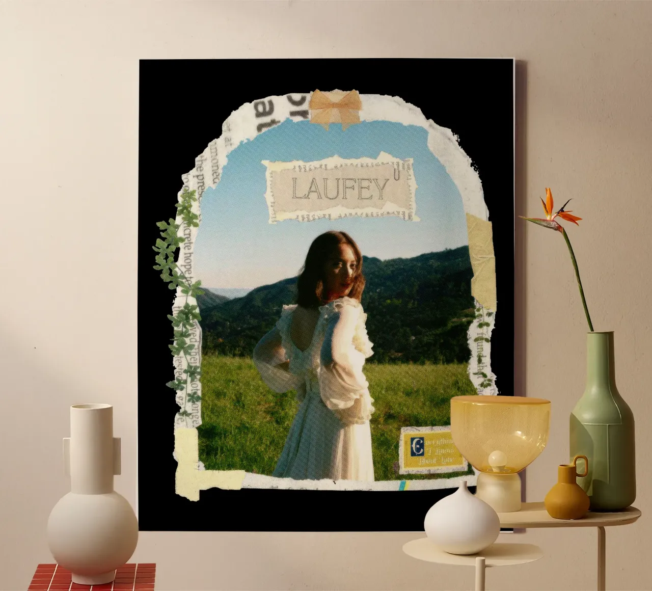Laufey sull'amore Lfy V2 tela con Cornice a cassetta da carleemiller