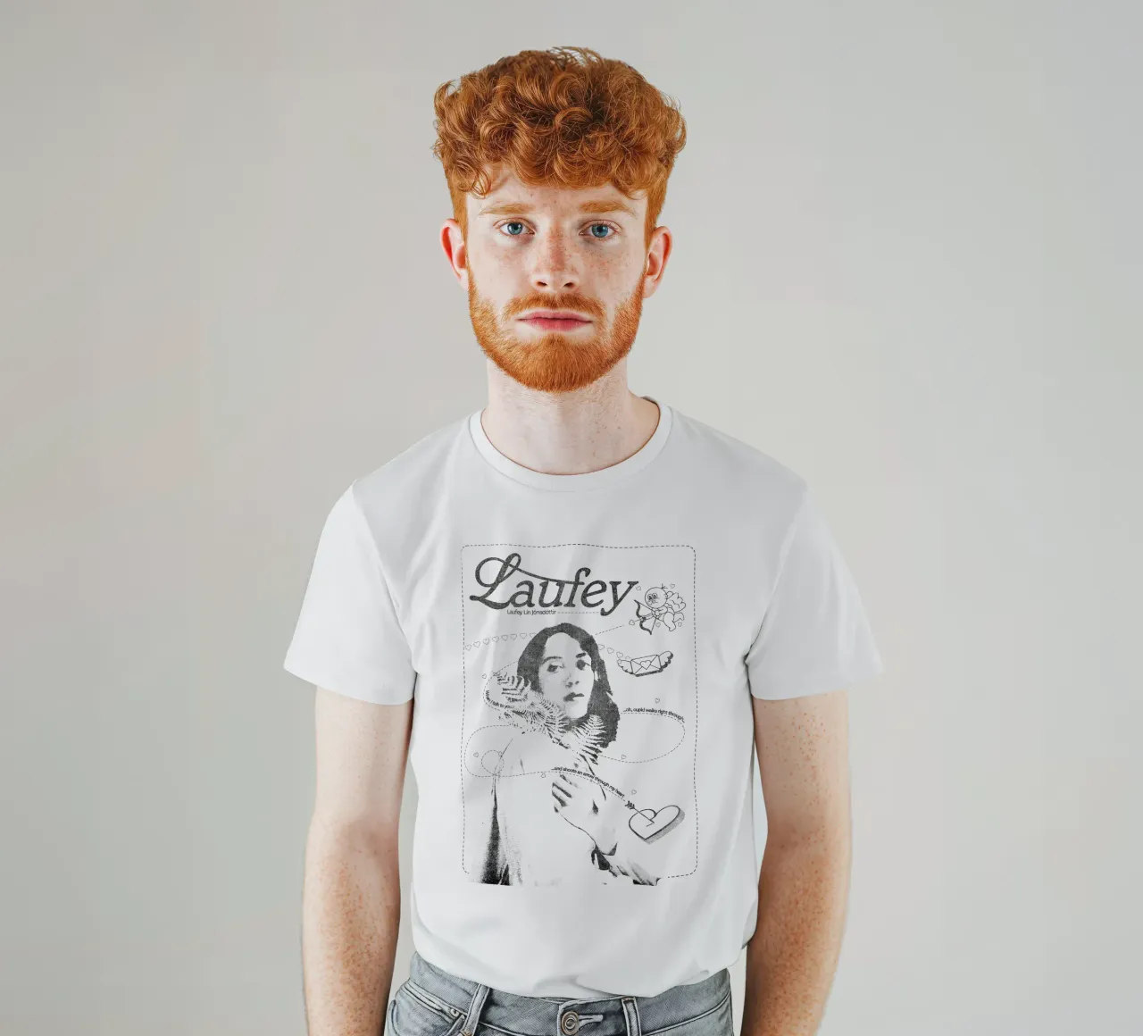 Laufey Flecha que atraviesa mi corazón V1 camiseta de carleemiller